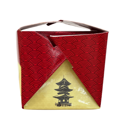 Embalagem Caixa Box P (350 ml) Oriental - 100 Unidades