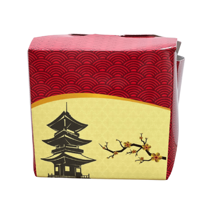 Embalagem Caixa Box P (350 ml) Oriental - 100 Unidades