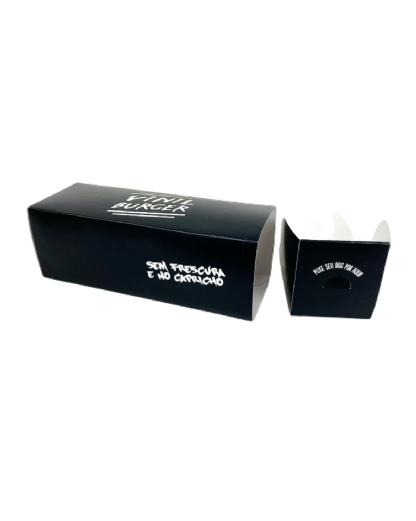 Embalagem Gaveta para Hot Dog c/ Trava (18 x 6,3 x 7 cm) Personalizada