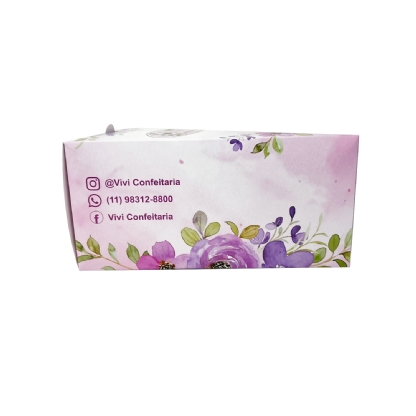 Embalagem Bolo Fatia c/ Berço (16,7 x 10 x 8 cm) Personalizada