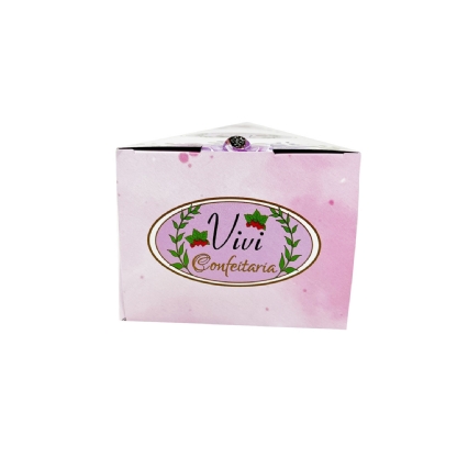 Embalagem Bolo Fatia c/ Berço (16,7 x 10 x 8 cm) Personalizada