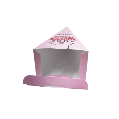 Embalagem Bolo Fatia c/ Berço (16,7 x 10 x 8 cm) Personalizada