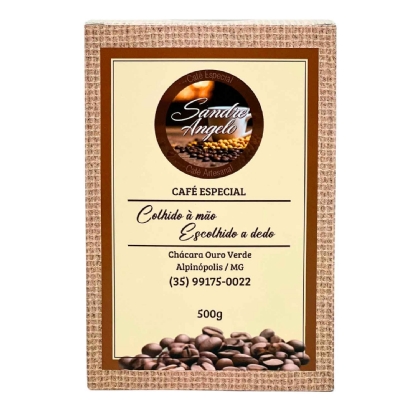 Embalagem para Café 500g (11,5 x 7,5 x 17 cm) Personalizada
