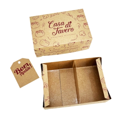 Embalagem para Marmita Executiva P (15 x 10 x 5 cm) Personalizada