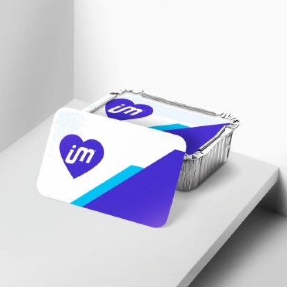 Tampa de Papel para Marmitas (9 x 12 cm) personalizada