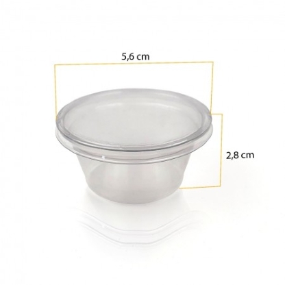 Pote molho 30 ml c/ tampa - 700 unidades