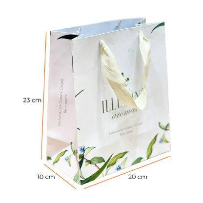Sacola Offset 180grs (20 x 10 x 23 cm) Personalizada