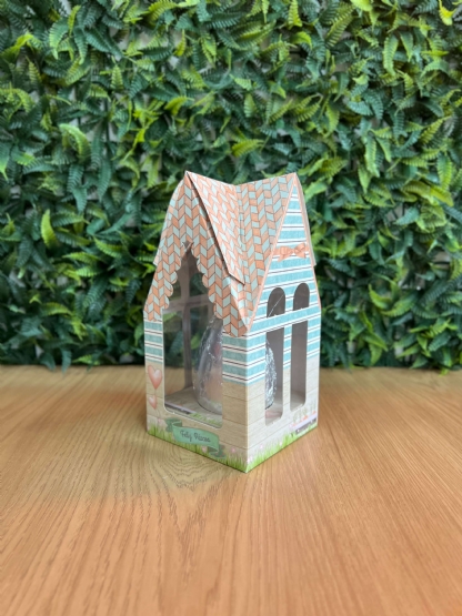 Caixa Casa Village para Ovo de Páscoa de 250 a 350g - 3 Unidades