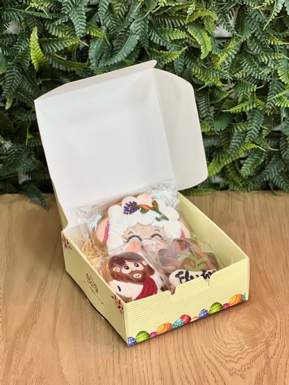 Embalagem para 9 Doces (12 x 12 x 4,5 cm) Páscoa - 100 unidades