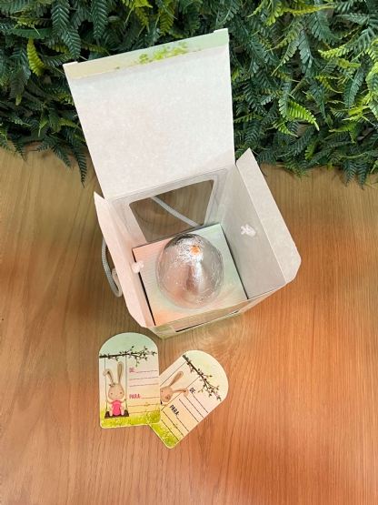 Caixa Gourmet para Ovo de Páscoa de 100 a 150g c/ Visor - 5 Unidades