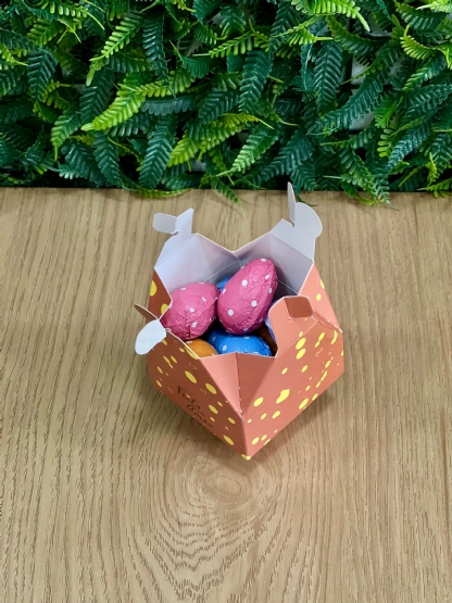 Embalagem Ovinhos Chocolate 50g Cafuné (6 x 6 x 7,6 cm) - 100 Unidades