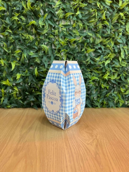 Caixa Gourmet p/ Ovo de Páscoa em pé 250g - 5 unidades