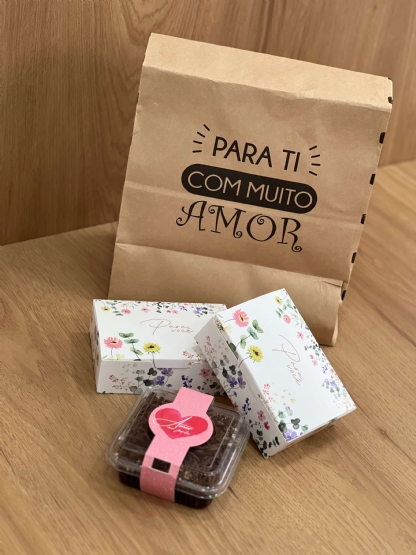 Saco Kraft (24 x 14 x 34 cm) Para Ti - 100 unidades