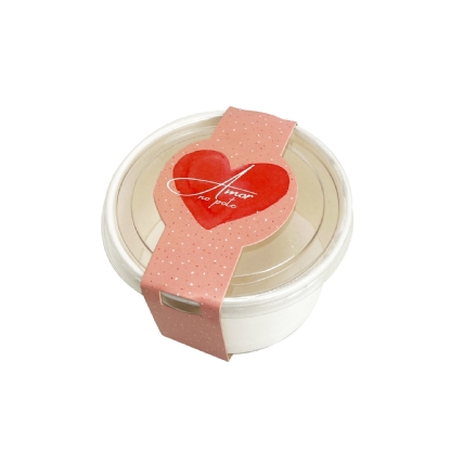 Cinta Para Pote 220ml (32,5 x 5,5 cm) Amor no Pote - 100 Unidades