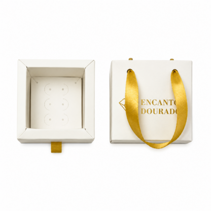 Embalagem Gaveta Para Bijuteria c/ Alça (6 x 6 x 4 cm) Personalizada