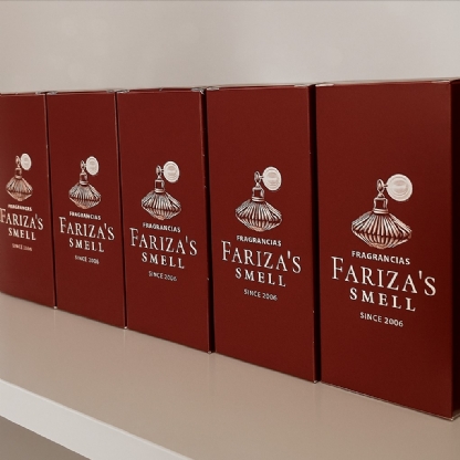 Embalagem Para Perfume (5,5 x 5,5 x 11 cm) Personalizada