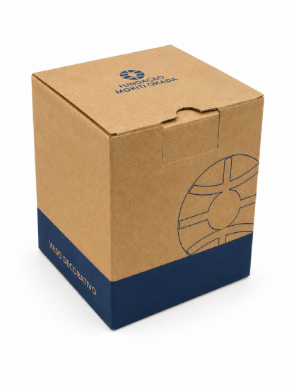 Caixa para vaso empastada (9,8 x 9,8 x 11,6 cm) Personalizada