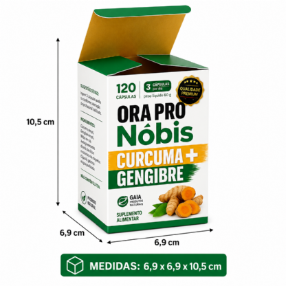 Embalagem para Suplementos (6,9 x 6,9 x 10,5 cm) Personalizada