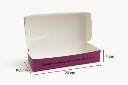 Embalagem Basculante Para Cookies (20 x 10,5 x 4 cm) Personalizada