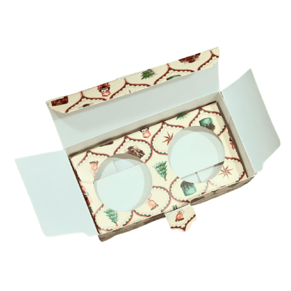 Embalagem para 02 Brigadeiros (9 x 5 x 4 cm) Personalizada
