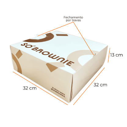 Embalagem para Bolo (32 x 32 x 13 cm) Personalizada