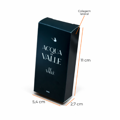 Embalagem para Perfume (5,4 x 2,7 x 11 cm) Personalizada