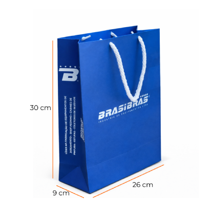 Sacola Offset 180grs (26 x 9 x 30 cm) Personalizada