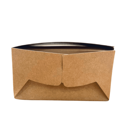 Embalagem Kraft Delivery c/ laminação Interna M (19 x 11 x 6 cm) c/ divisória - 100 Unidades