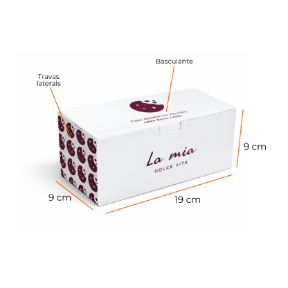 Embalagem para 6 Cookies (19 x 9 x 9 cm) Personalizada