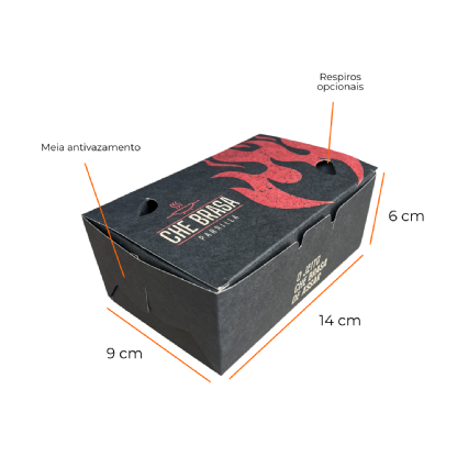 Embalagem Delivery P (14 x 9 x 6 cm) Personalizada