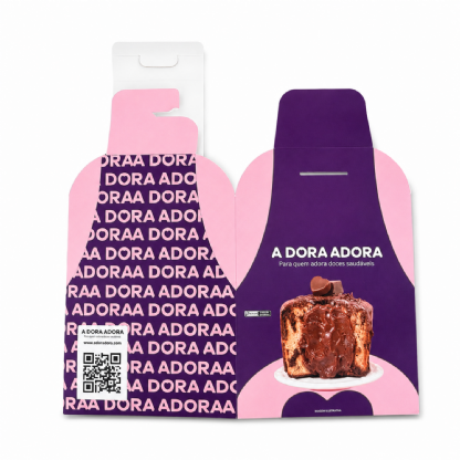 Embalagem para Panetone e Chocotone 500g (15 ,5 x 15,5 x 22,5 cm) Personalizado