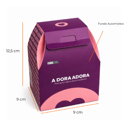Embalagem para Panetone e Chocotone 250g (9 x 9 x 12,5 cm) Personalizado