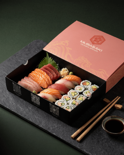 Embalagem para Sushi Gaveta (23 x 15 x 5 cm) Personalizada