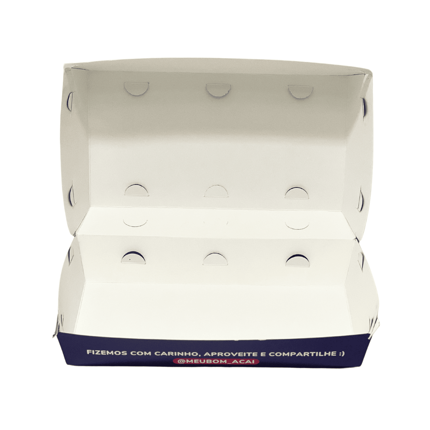 Embalagem Para Porção, Fritura (22 x 12 x 8 cm) Personalizada
