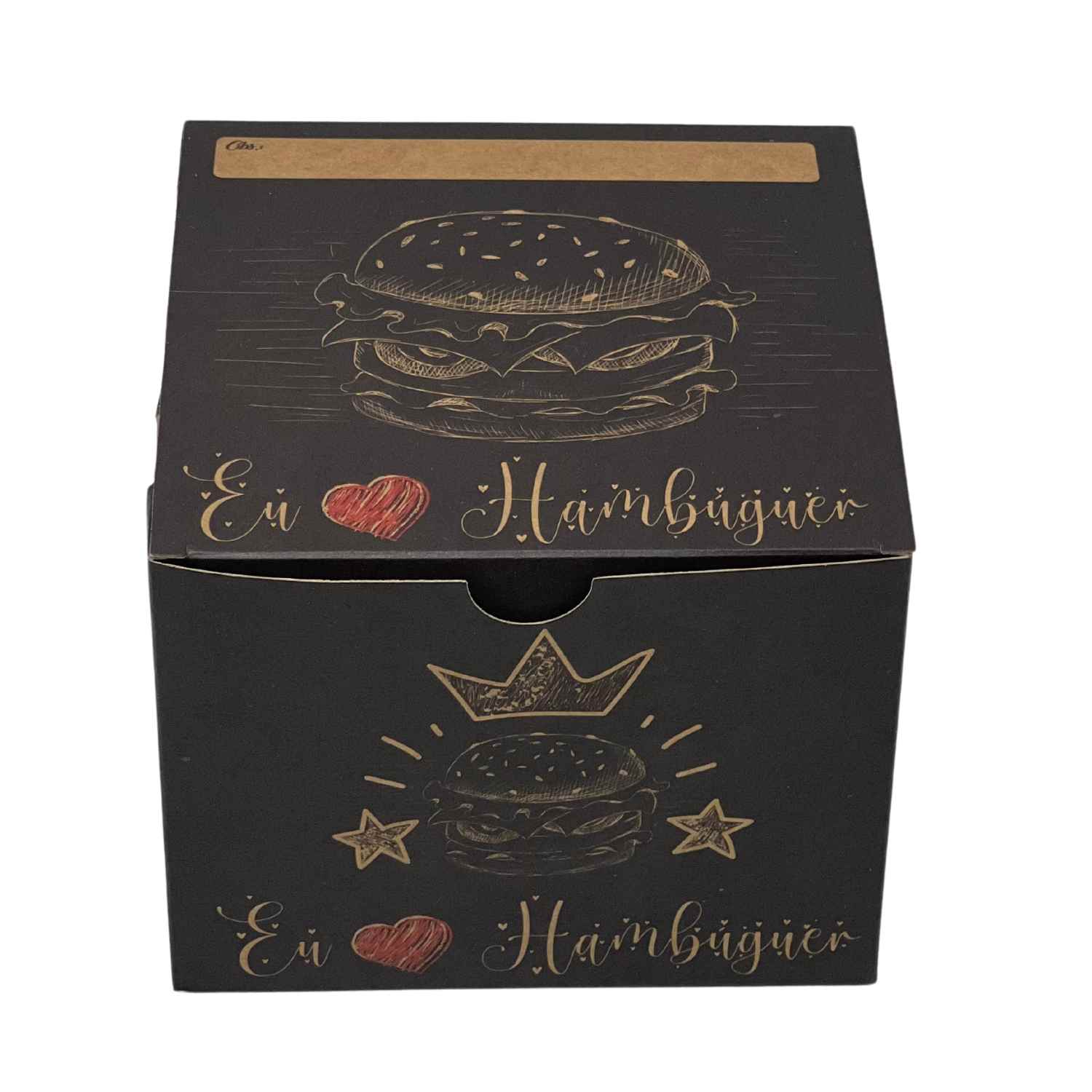 Embalagem Lanche, Hamburguer Gourmet Plus - 50 Unidades