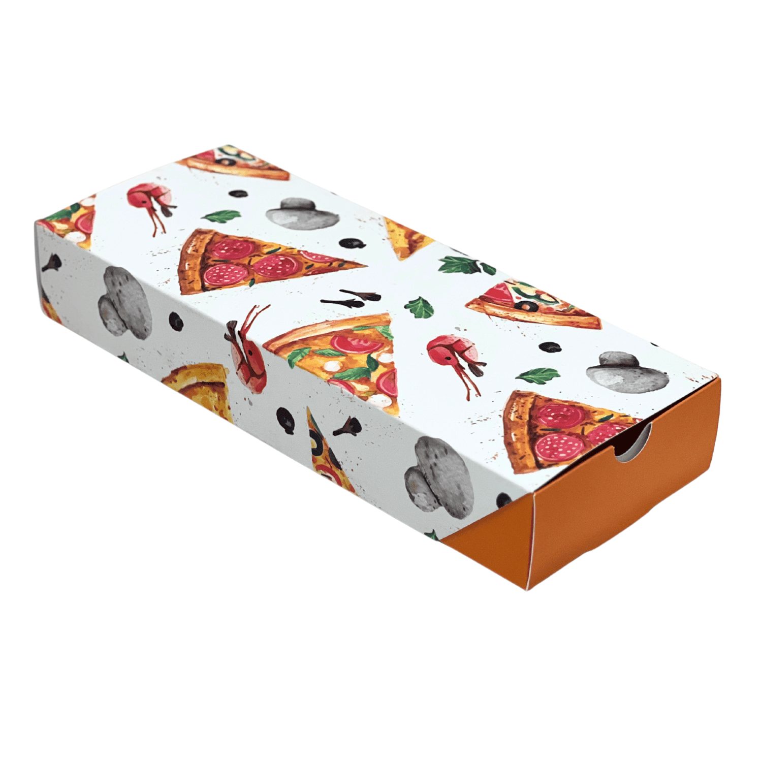 Embalagem Gaveta Para Pizza Retangular (25 x 10 x 4 cm) - 100 Unidades