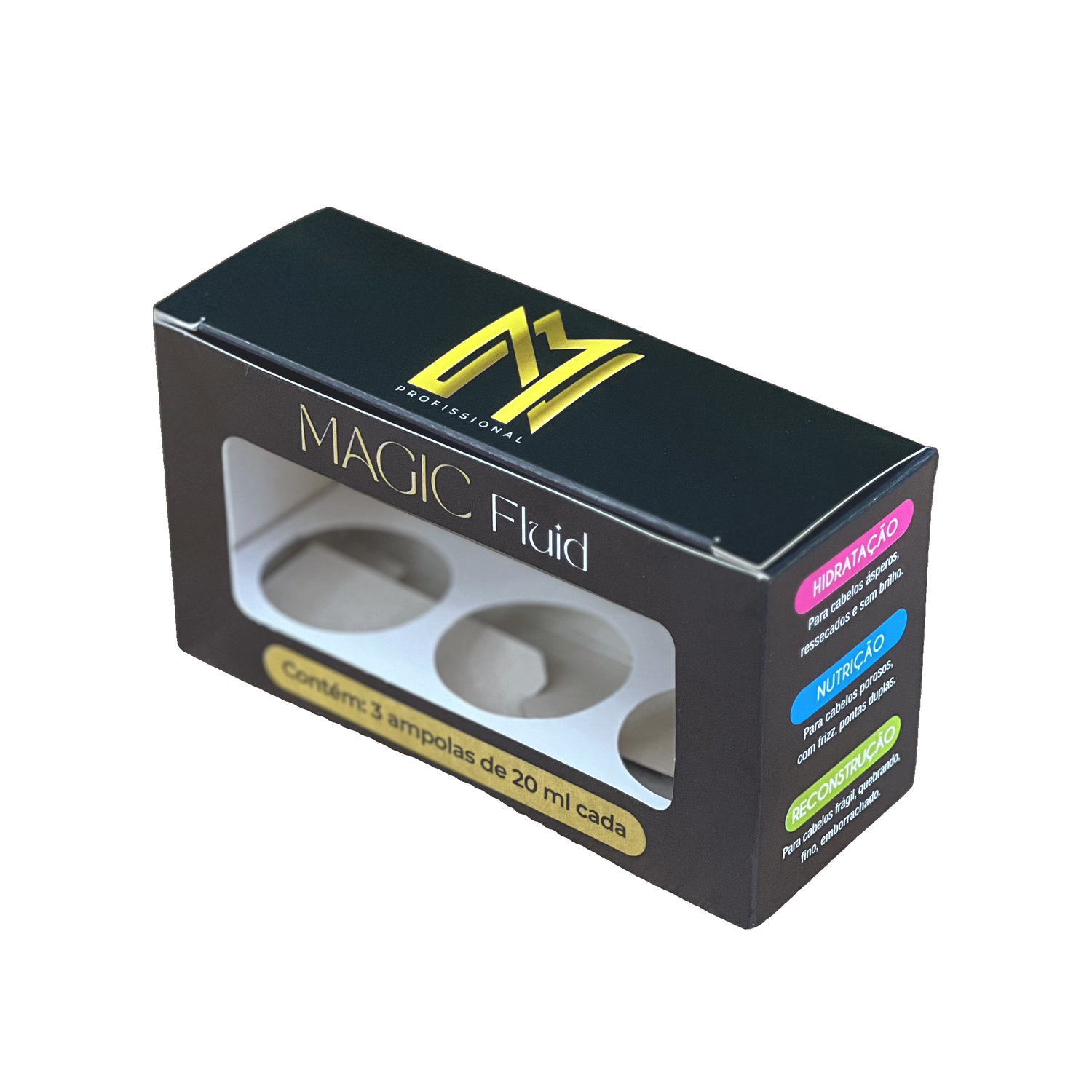 Embalagem para Kit de Ampola (11,8 x 4,4 x 6,5 cm) Personalizada