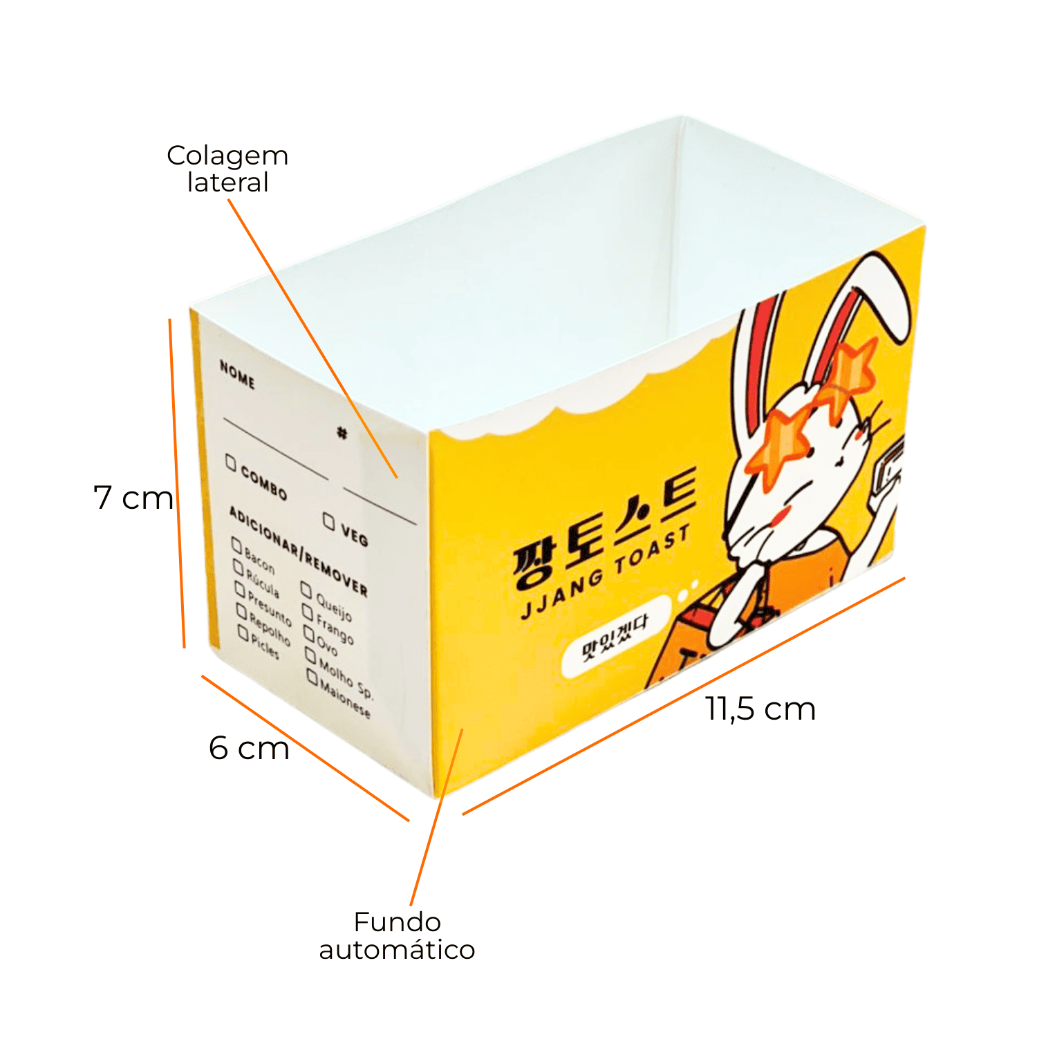 Bandeja Lanche Natural (11,6 x 6 x 7 cm) Personalizado