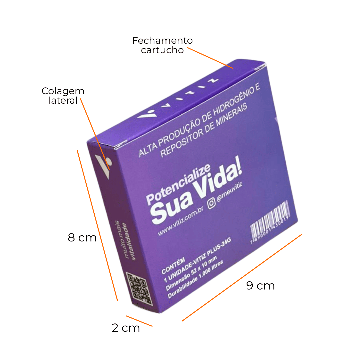Embalagem para Cosméticos (9 x 2 x 8 cm) Personalizada