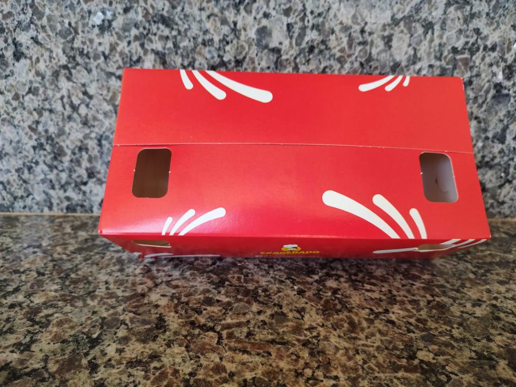 Embalagem Frango Frito e Frituras (21 x 11 x 7 cm) 200 Unidades *VENDA SOMENTE PARA FRANQUEADOS EXAGERADO*
