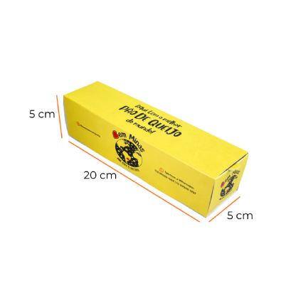 Embalagem Baguete Multiuso (20 x 5 x 5 cm) Personalizada