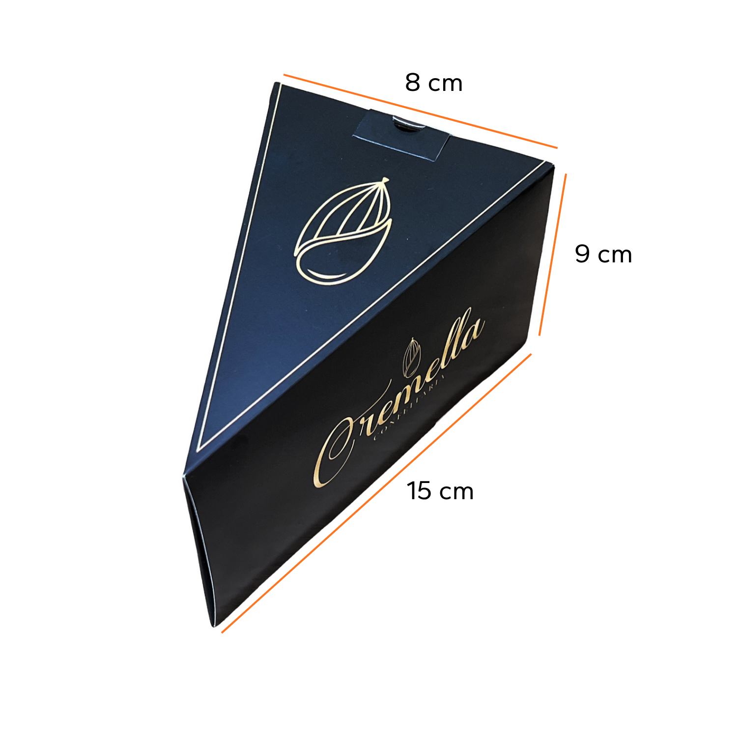 Embalagem Bolo Fatia c/ Berço (15 x 9 x 8 cm) Personalizada
