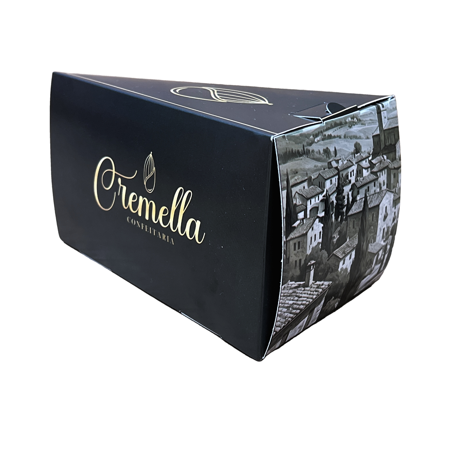 Embalagem Bolo Fatia c/ Berço (15 x 9 x 8 cm) Personalizada