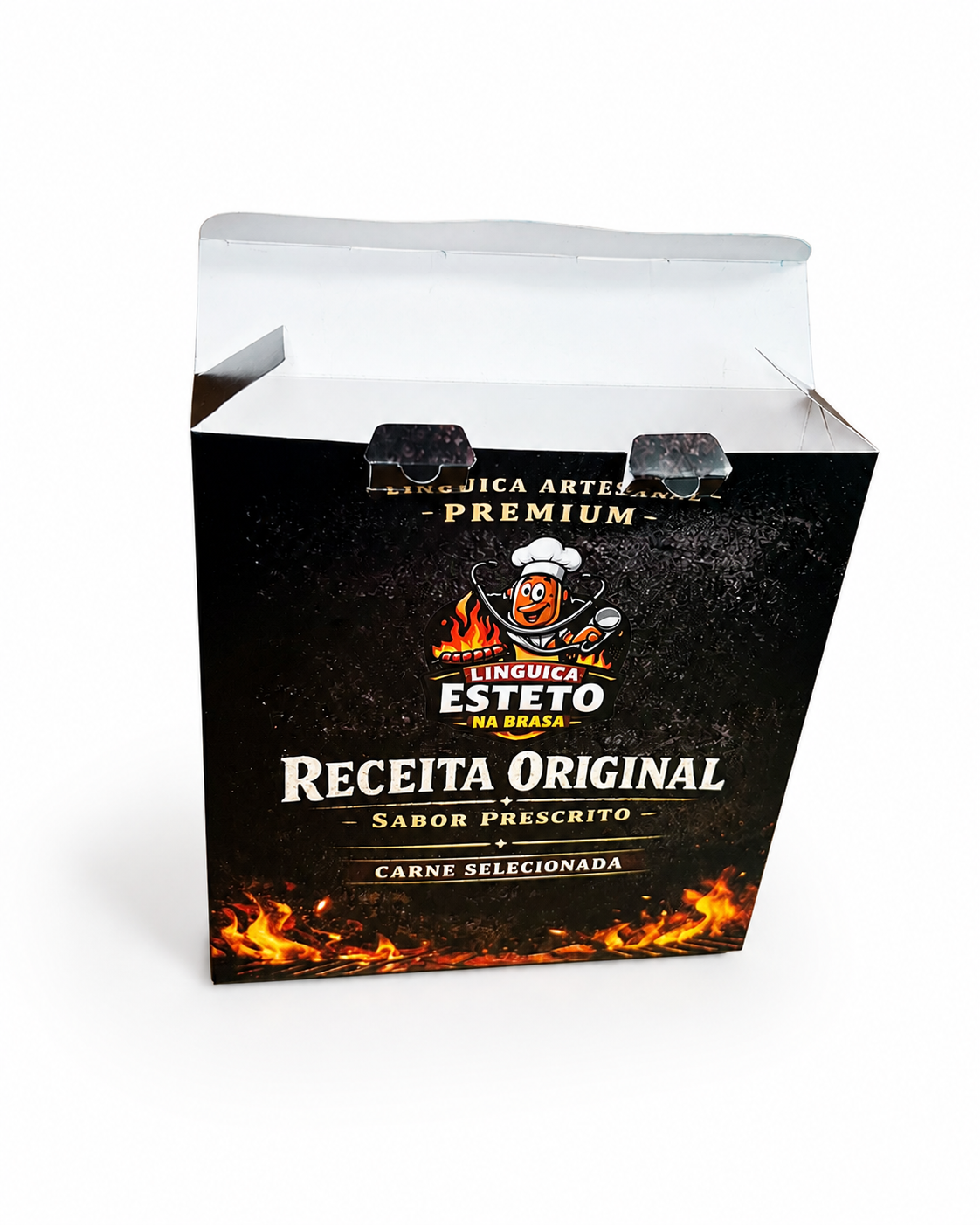 Embalagem para Refrigeração de Linguiça (19 x 4 x 19 cm) Personalizada