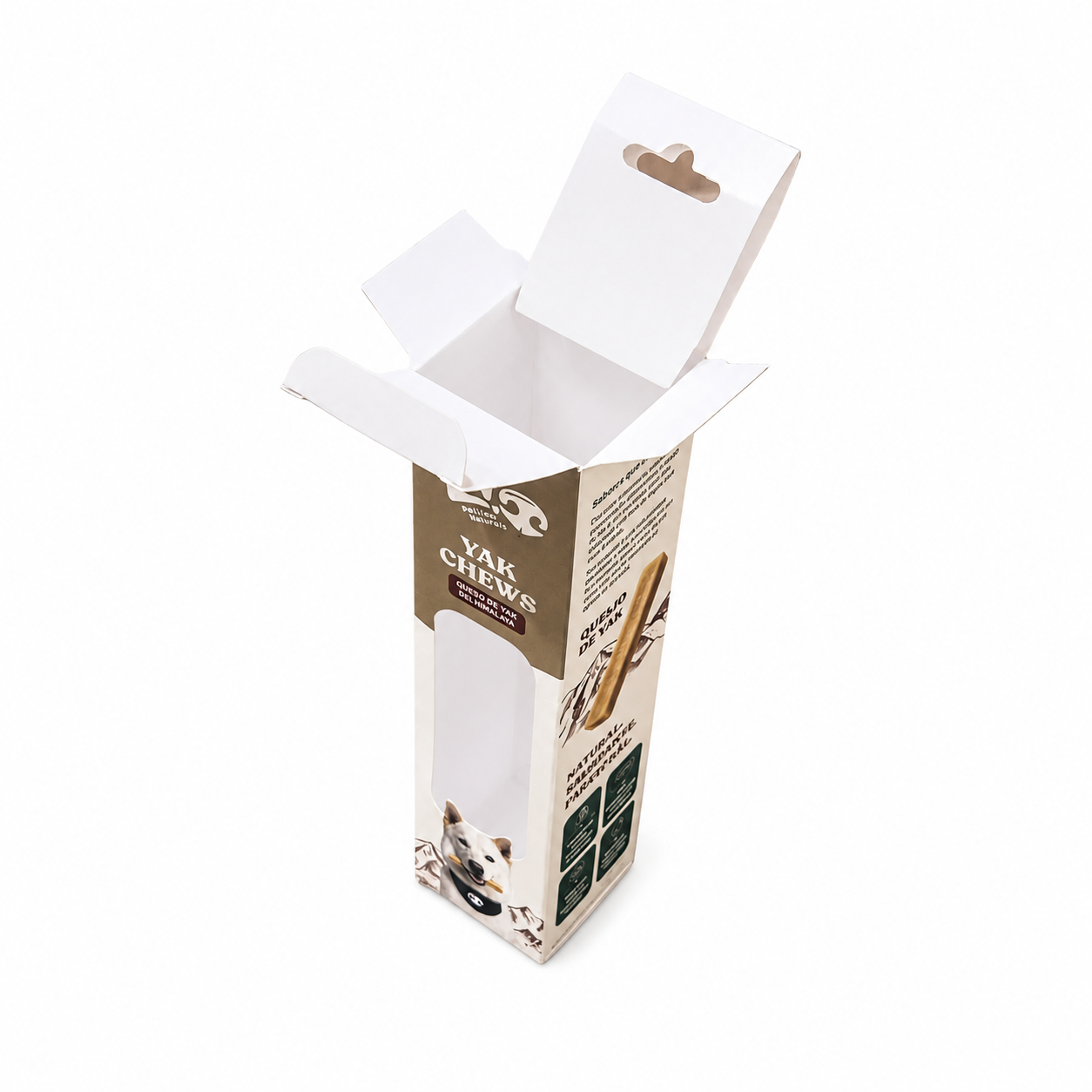 Embalagem Expositora para Produtos Pet 4 x 4 x 17 cm Personalizada