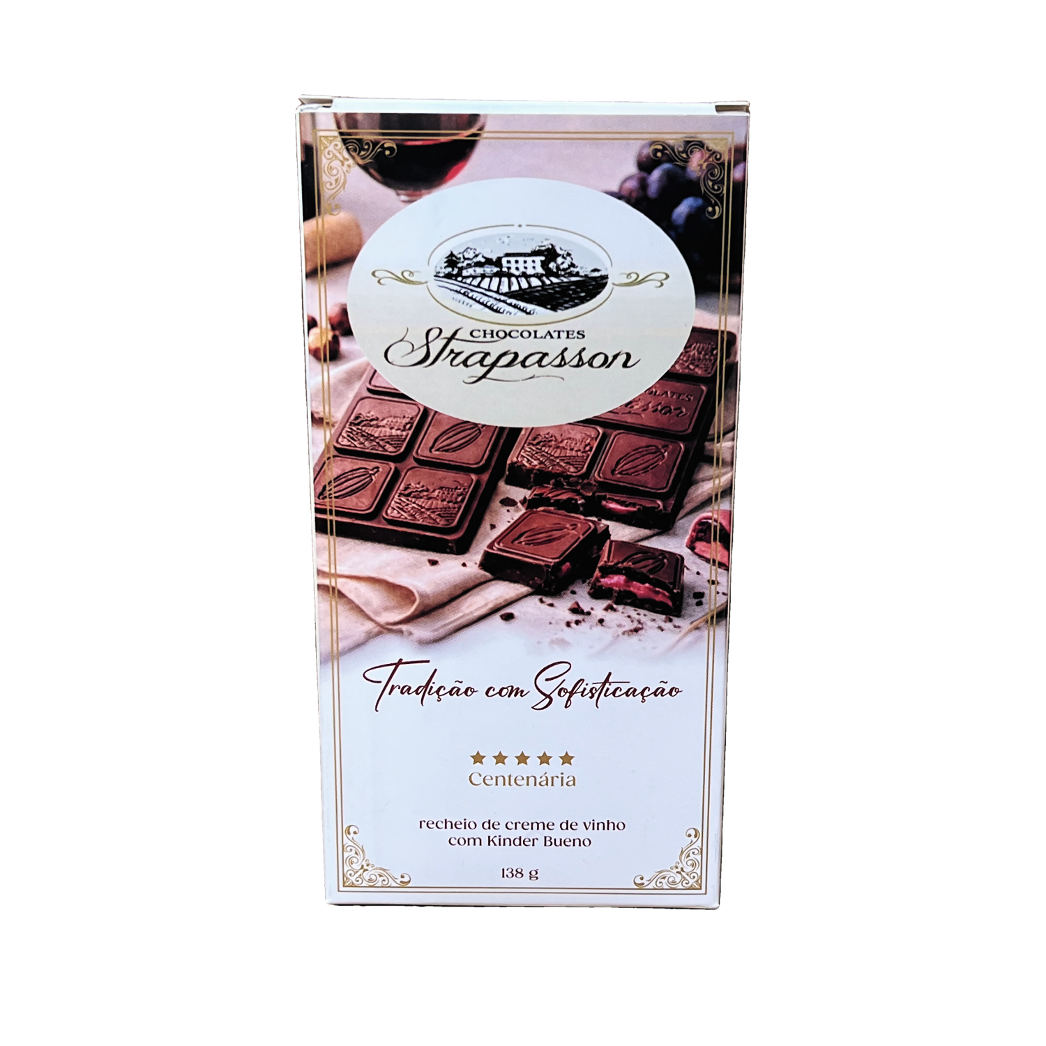 Embalagem para Barra de Chocolate (7,5 x 1 x 14,5 cm) Personalizada