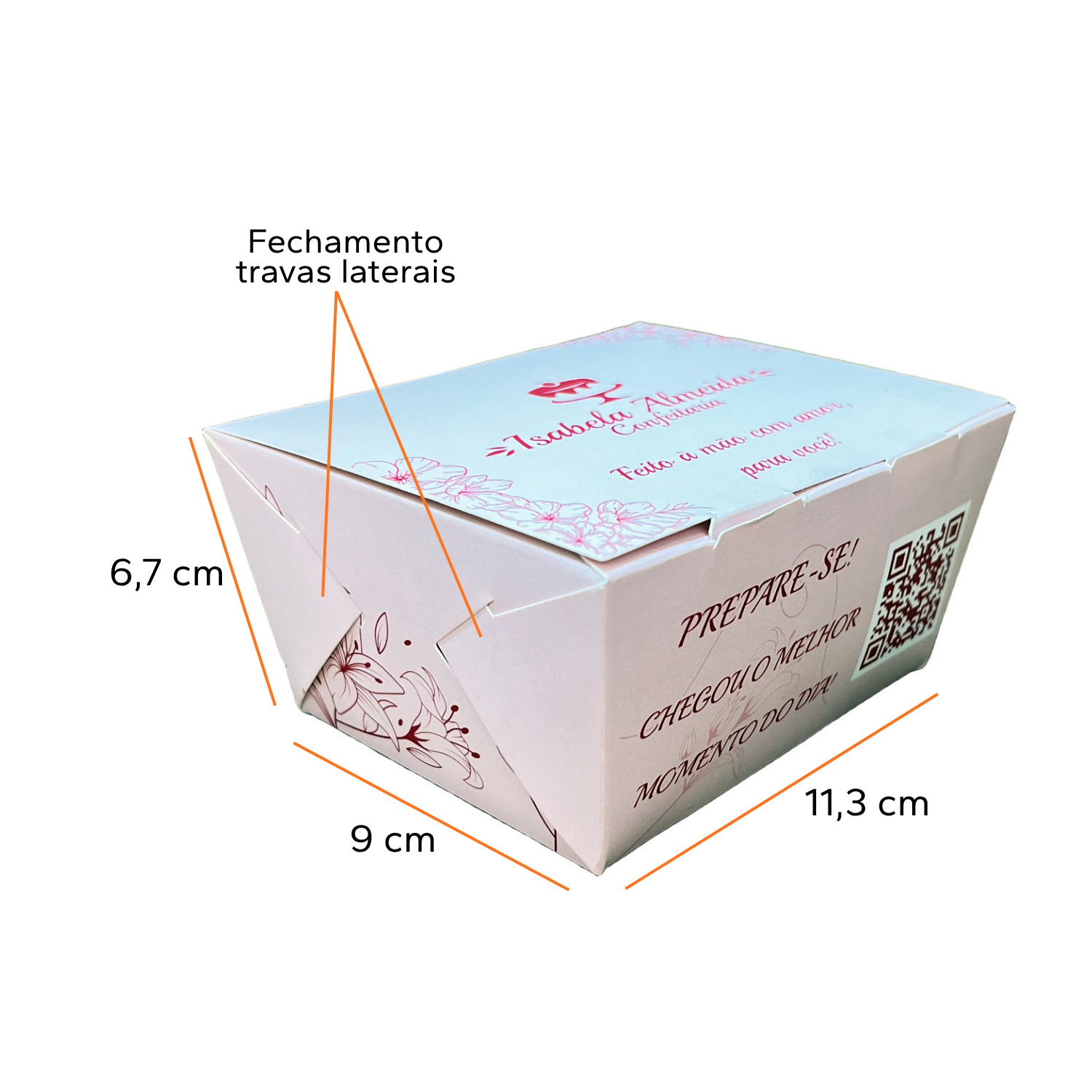 Embalagem Multiuso (11,3 x 9 x 6,7 cm) Personalizada