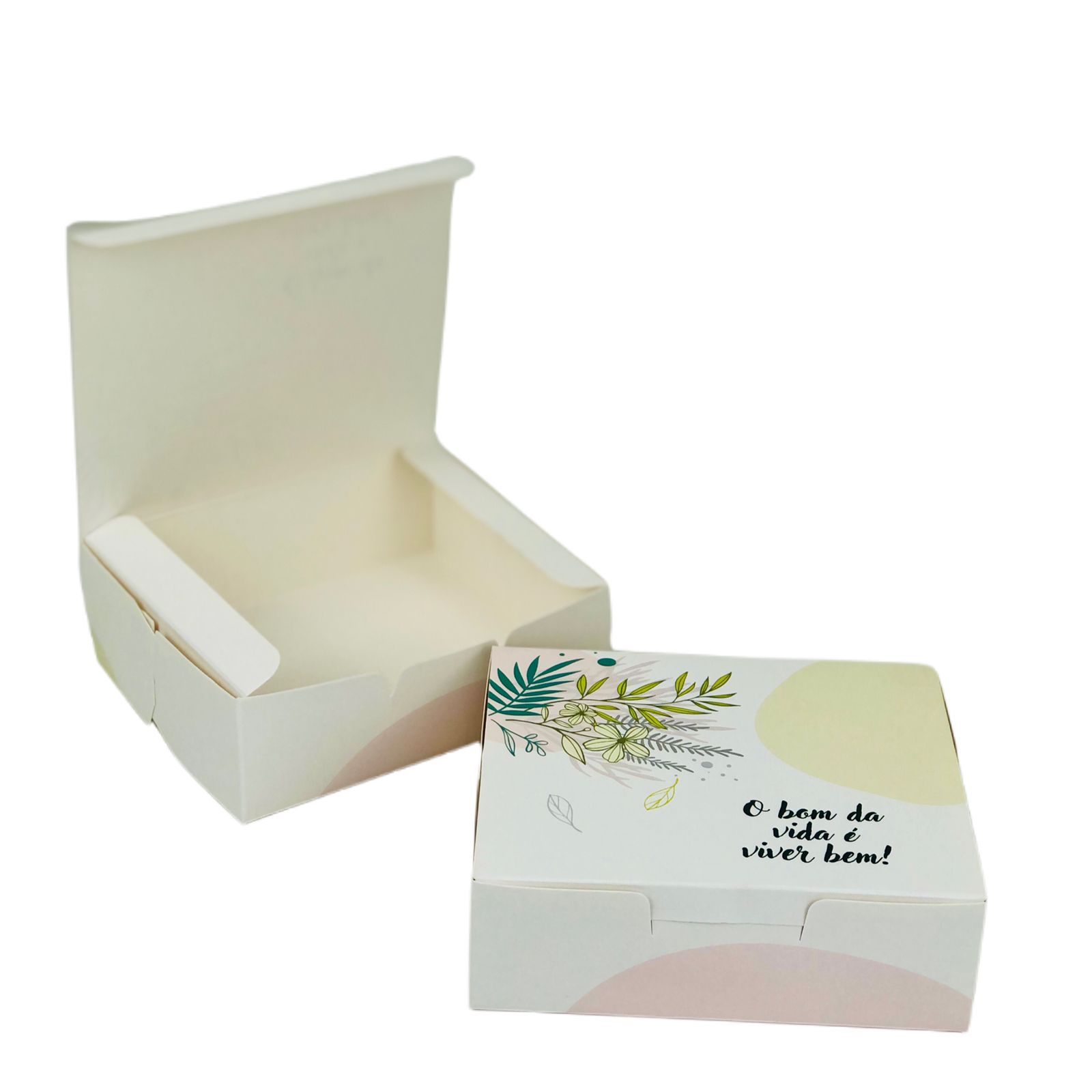 Embalagem slice cake Bolo Fatia Retangular c/ Plastificação (12 x 10 x 4 cm) Viver Bem – 100 unidades