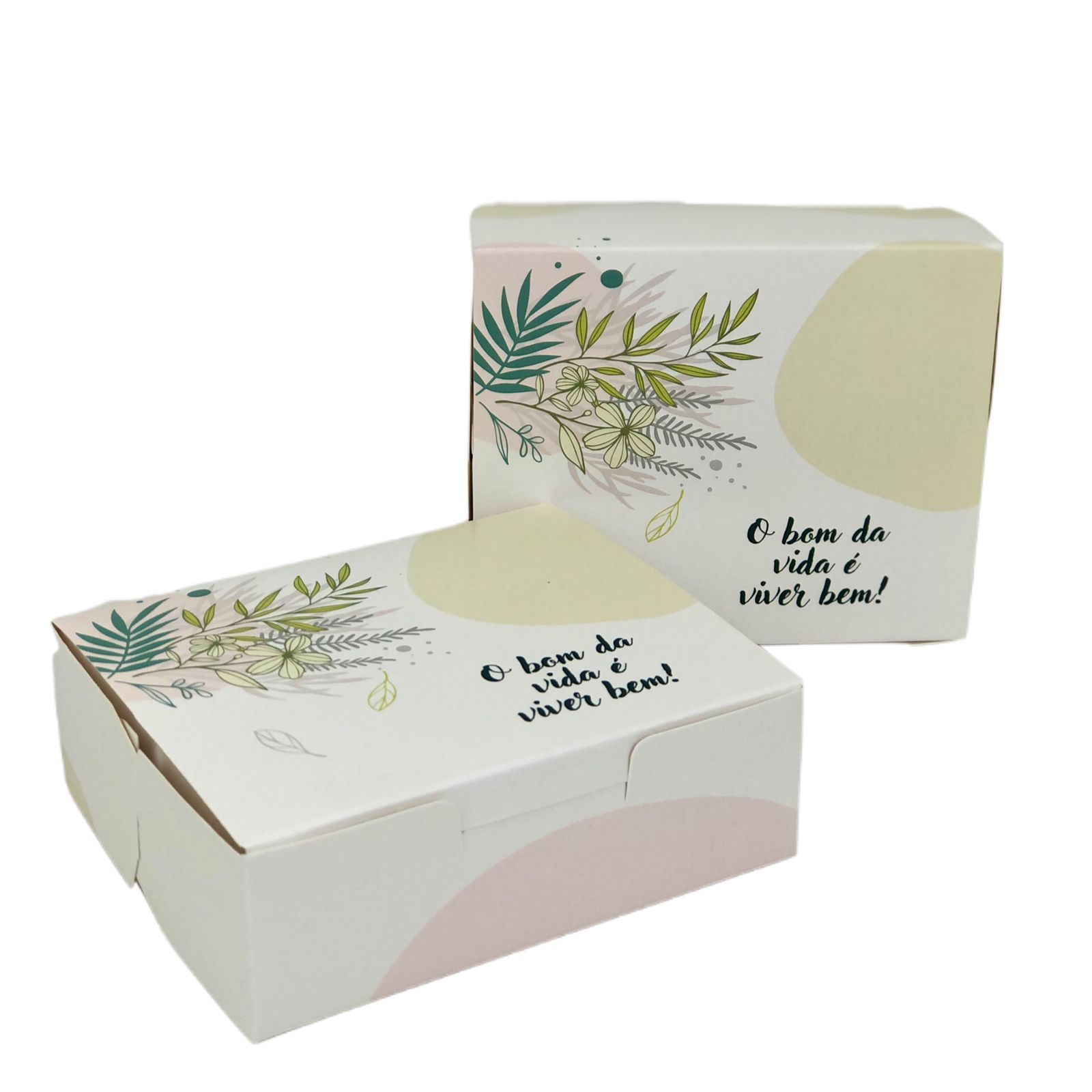 Embalagem slice cake Bolo Fatia Retangular c/ Plastificação (12 x 10 x 4 cm) Viver Bem – 100 unidades