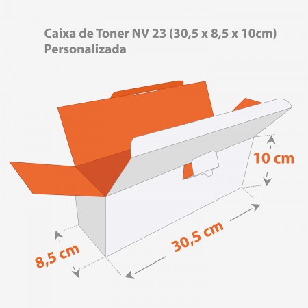 Caixa de Toner NV 23 (30,5 x 8,5 x 10cm) Personalizada